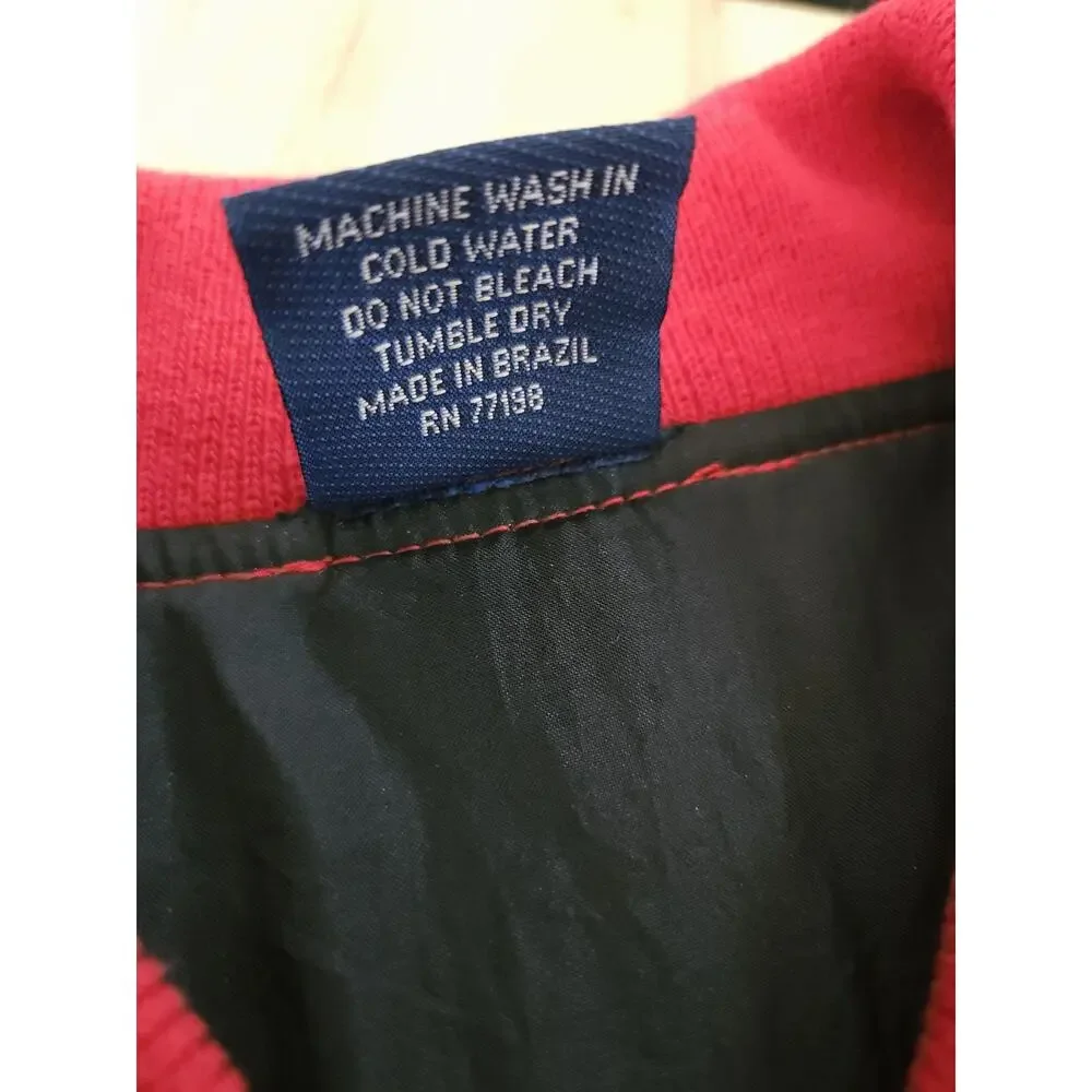 Vintage 90s Disney Aladdin Bomber Mens Medium Jacket Red Combed Cotton Genie